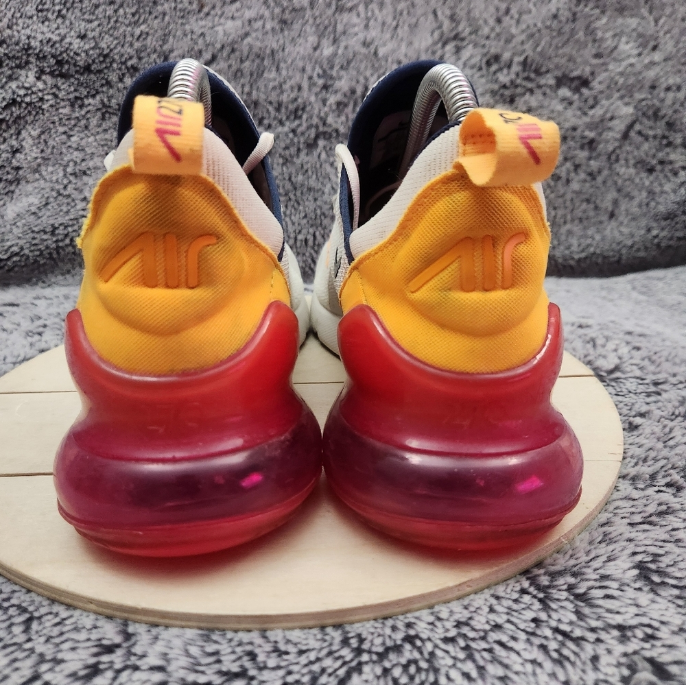 Nike Air Max 270 'Sorbet' White/Laser Fuchsia Shoes Women’s Size 9 - Picture 7 of 9